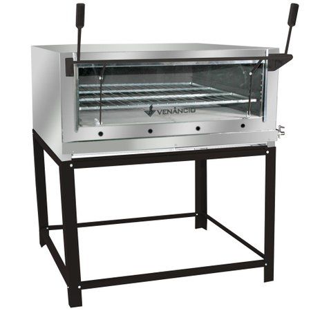 Forno Refratário Inox a Gás 80 x 45  FIRI-80 Venâncio